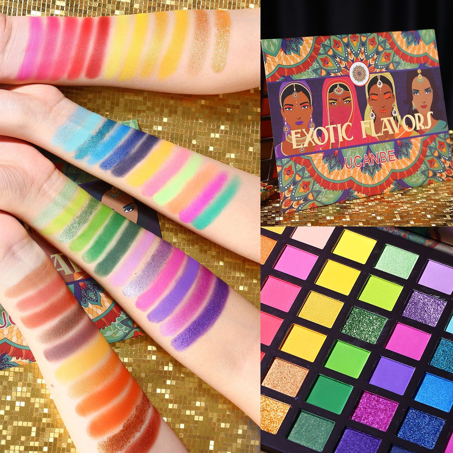 UCANBE 48-114 Colors Exotic Flavors Eyeshadow Palette