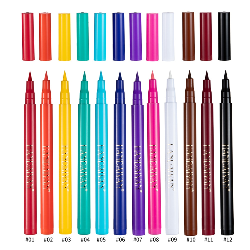 HANDAIYAN Matte Liquid Rainbow Eyeliner Makeup Waterproof