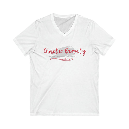 Chaotic Beauty Unisex Jersey Short Sleeve V-Neck