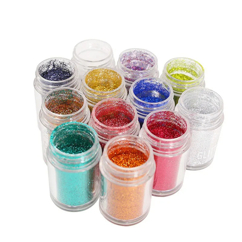 Pop Feel 12 Pcs/set Glitter Eyeshadow Makeup