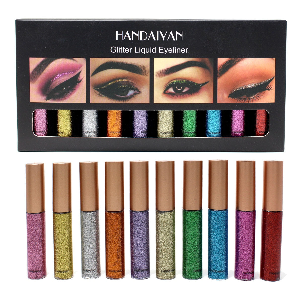 HANDAIYAN Colorful Waterproof Glitter Eye Liner Pen