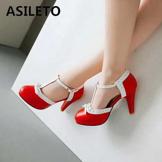 ASILETO Rockabilly Platform pumps