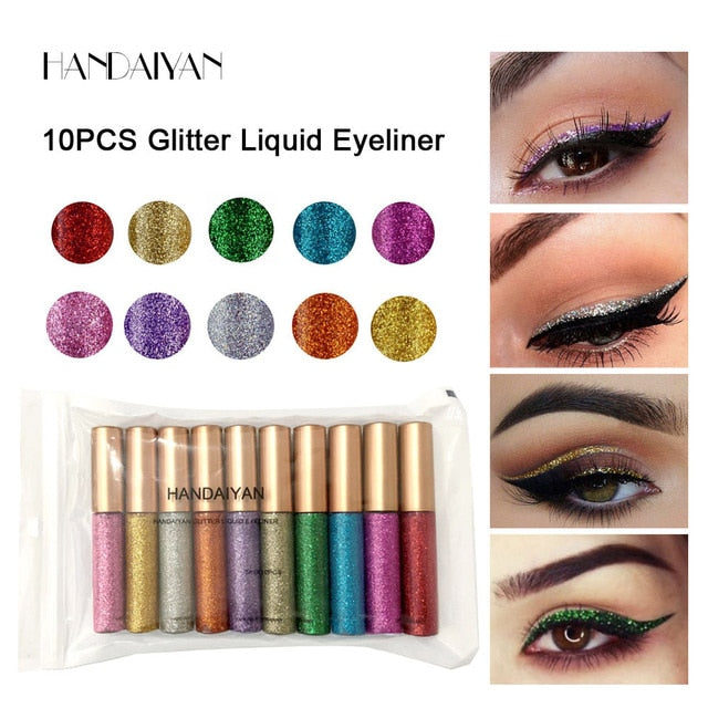 HANDAIYAN Colorful Waterproof Glitter Eye Liner Pen