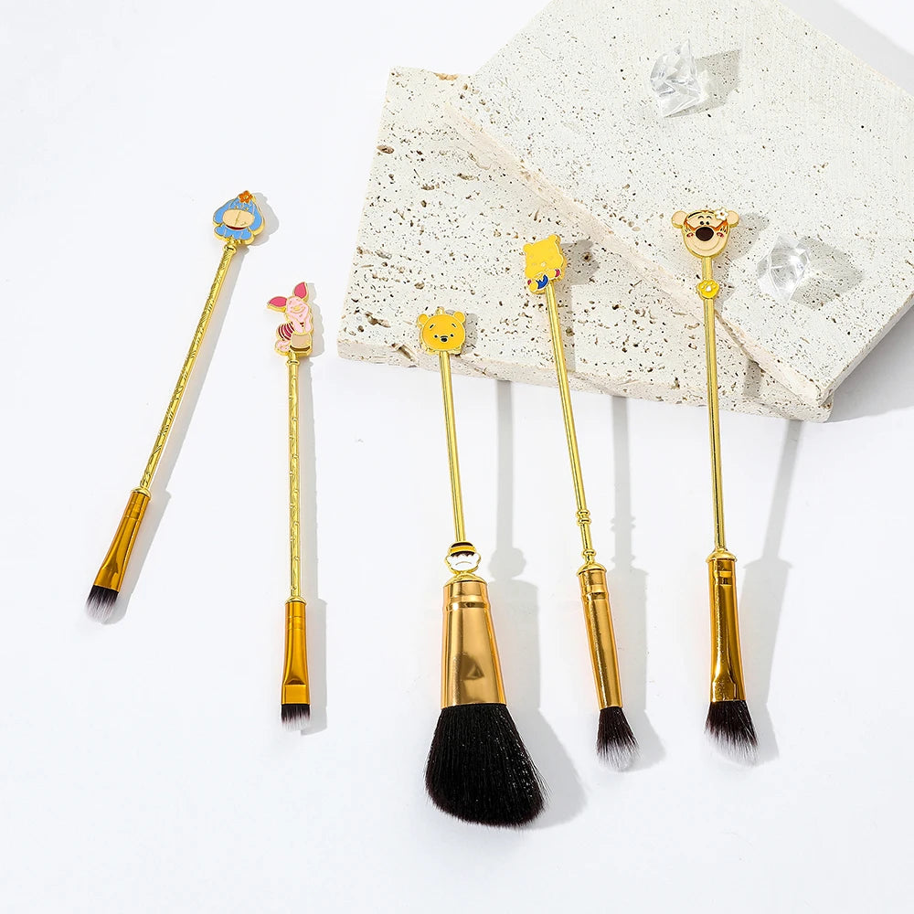 5pcs/set Winnie the Pooh Makeup Brushes