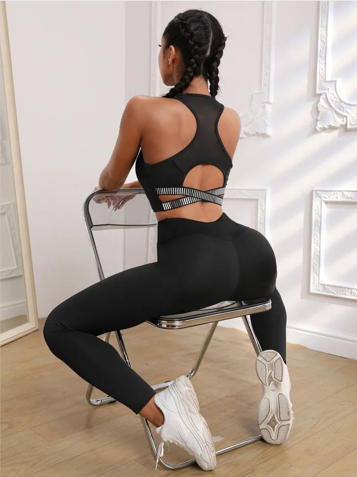 Fitness Seamless Push Up High Waist Leggings Scrunch Butt Sport Yoga Pant