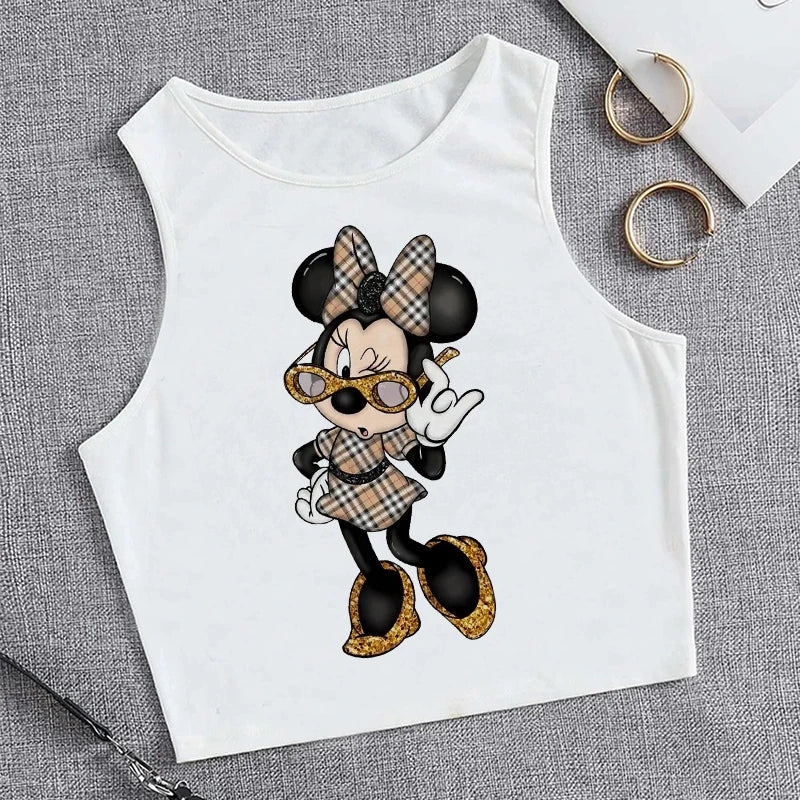 90s Disney Crop Top T-shirt Women