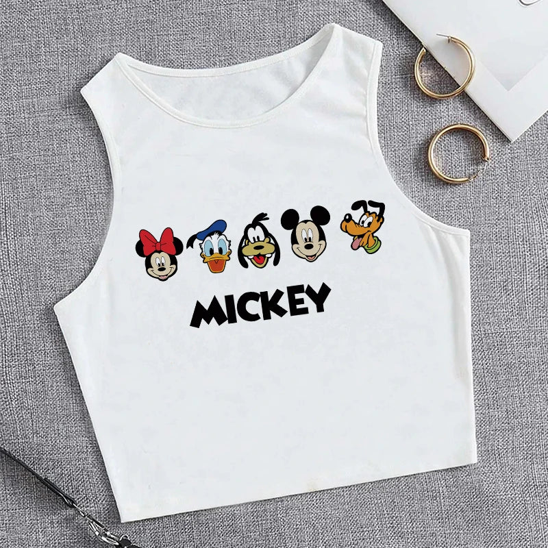 90s Disney Crop Top T-shirt Women