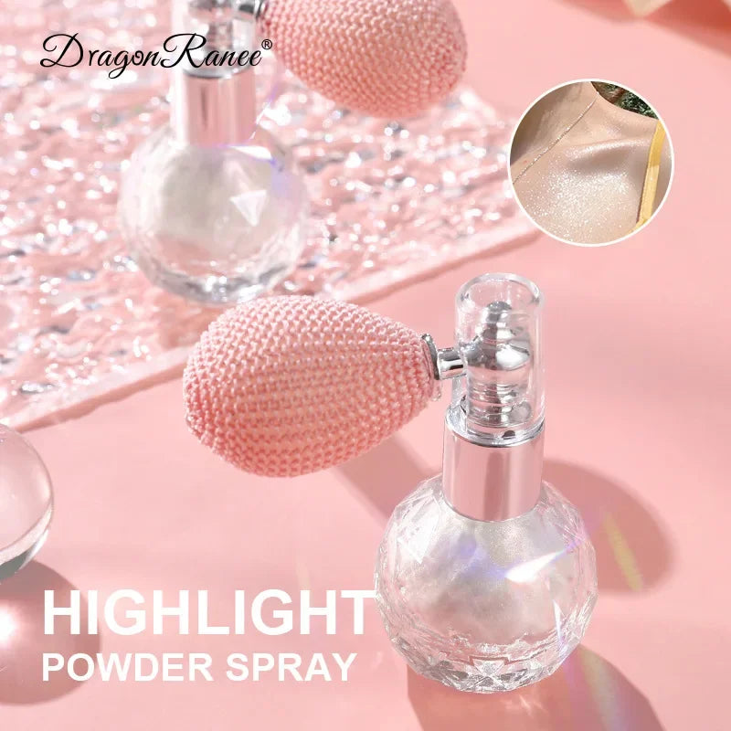 Fashion Highlighter Powder Spray For Face Body Highlight Makeup