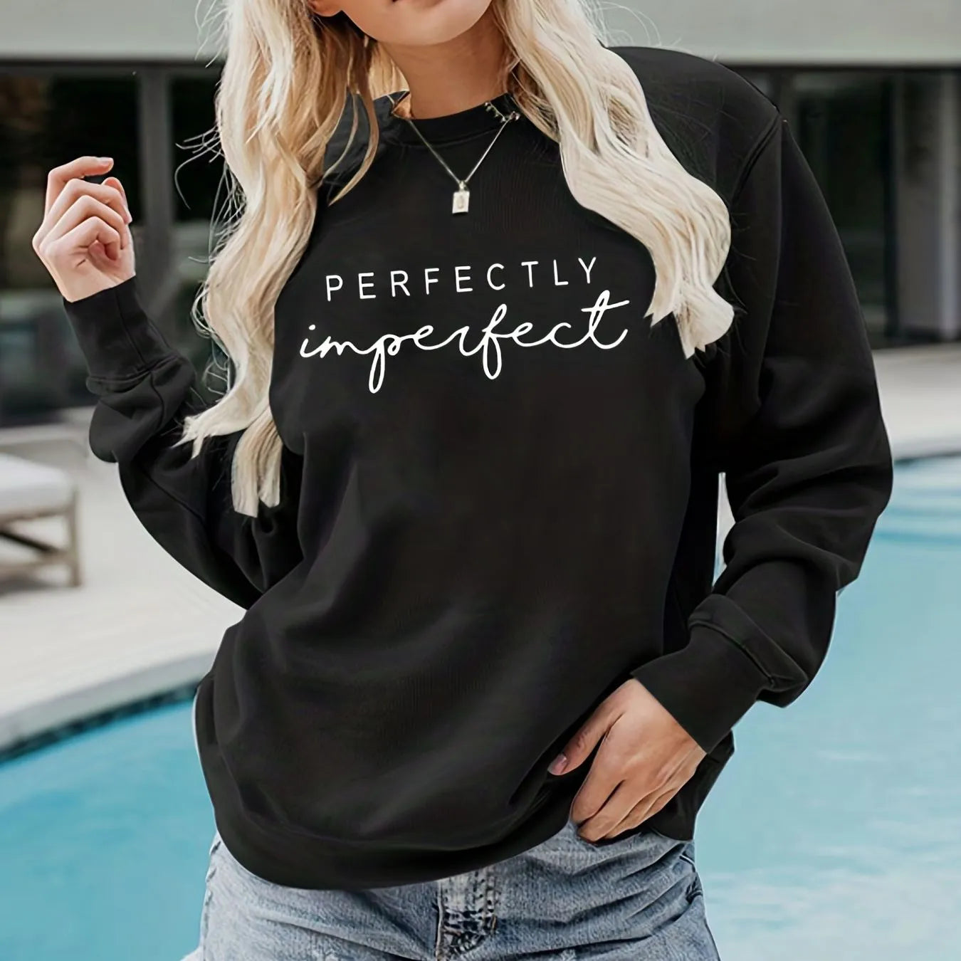 Women Oversized Hoodie "Perfectly Imperfect"