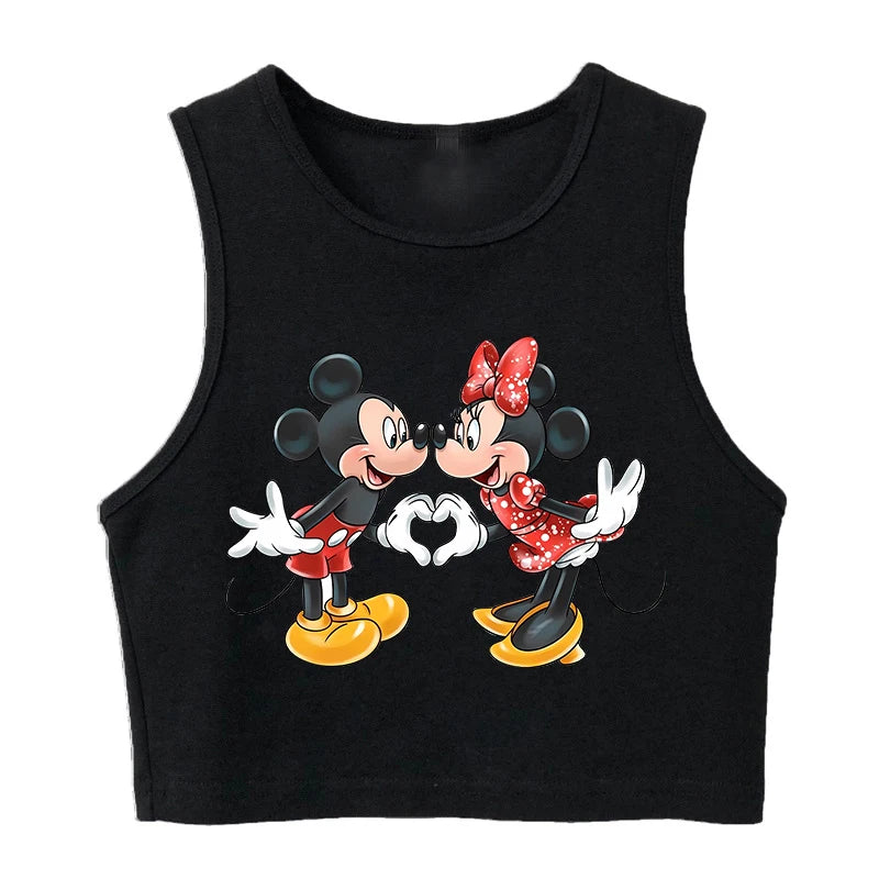 90s Disney Crop Top T-shirt Women