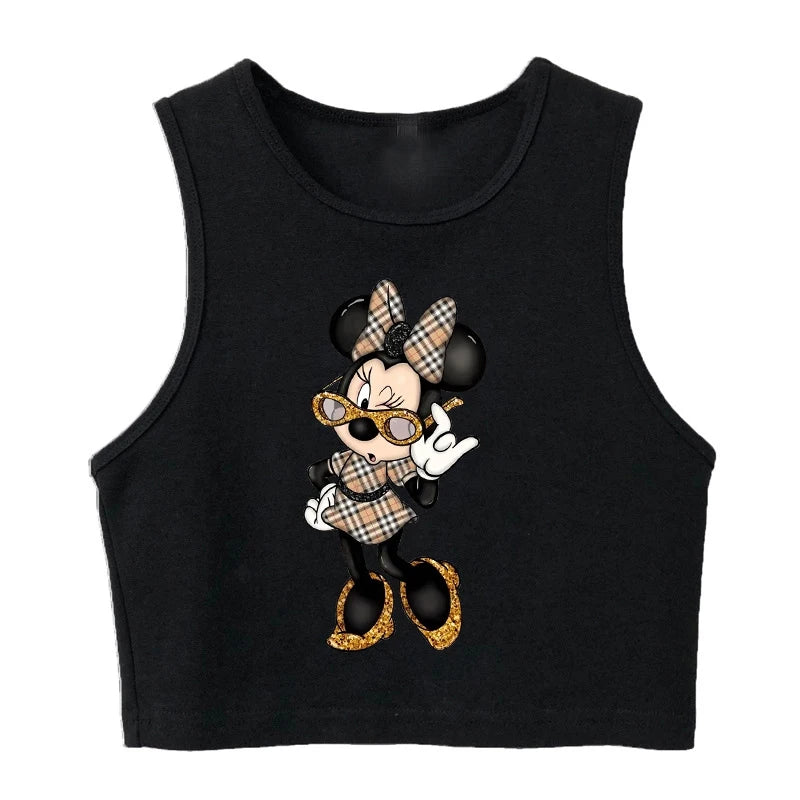 90s Disney Crop Top T-shirt Women