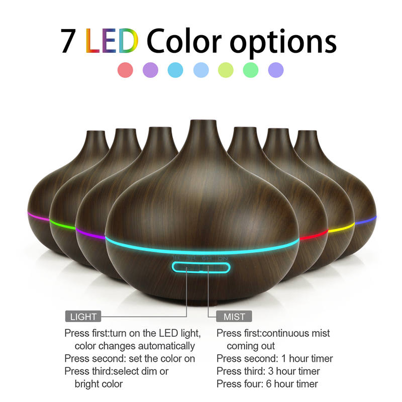 550ML Electric Aroma Diffuser Essential Oil Diffuser Air Humidifier