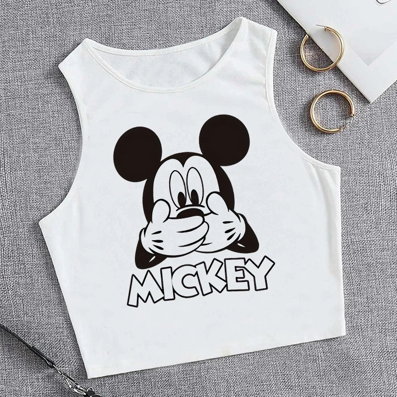 90s Disney Crop Top T-shirt Women