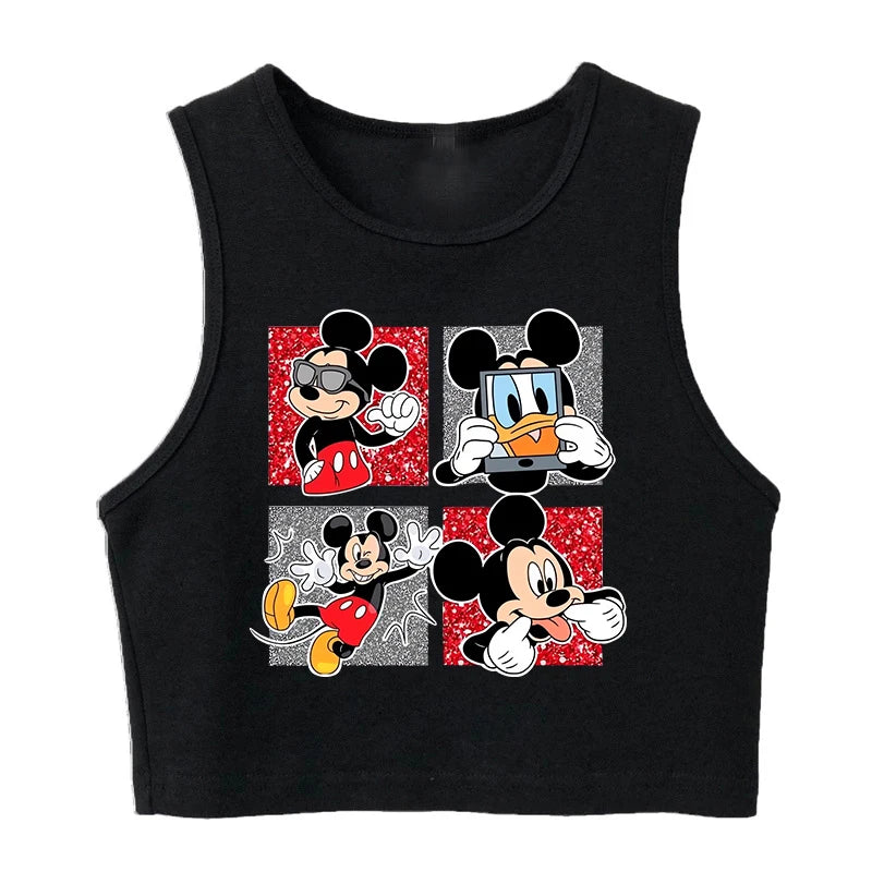 90s Disney Crop Top T-shirt Women