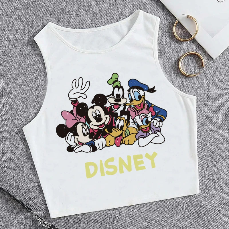 90s Disney Crop Top T-shirt Women