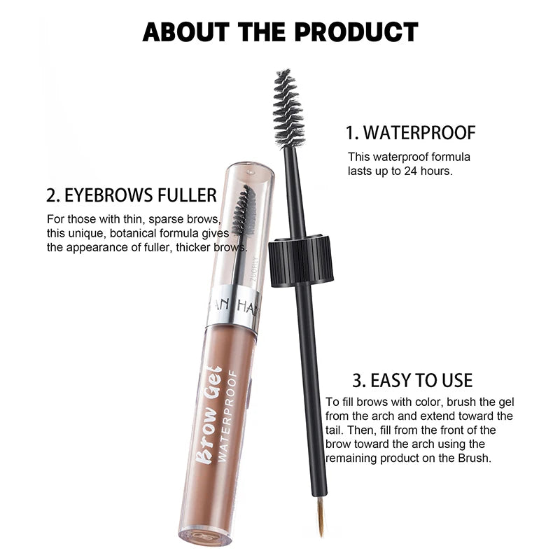 HANDAIYAN Color Liquid Eyebrow Cream Gel Waterproof