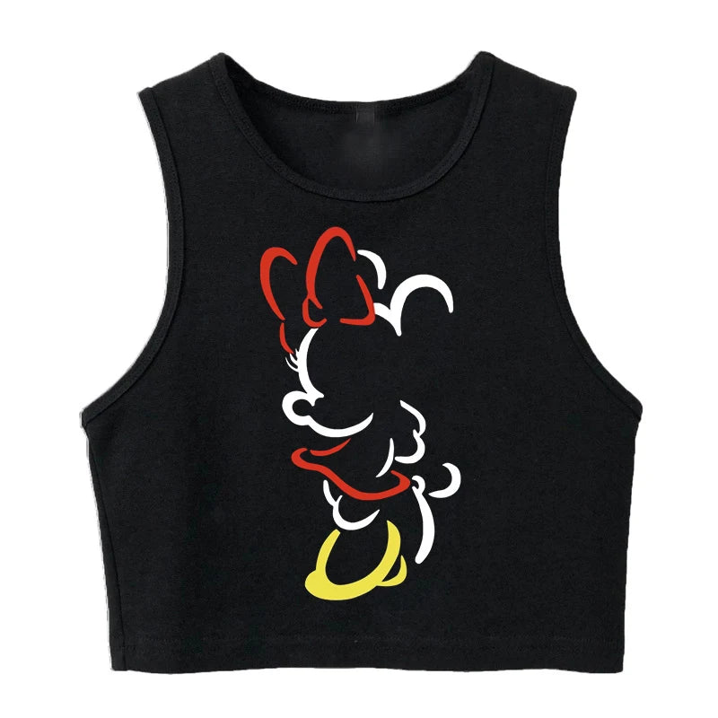 90s Disney Crop Top T-shirt Women