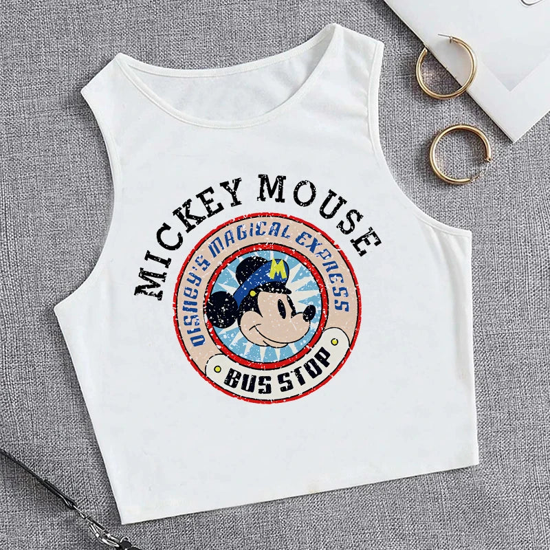 90s Disney Crop Top T-shirt Women