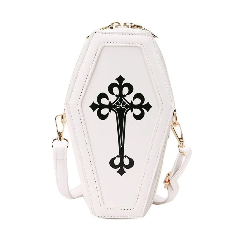 Retro Gothic Shoulder Bag Coffin Shape