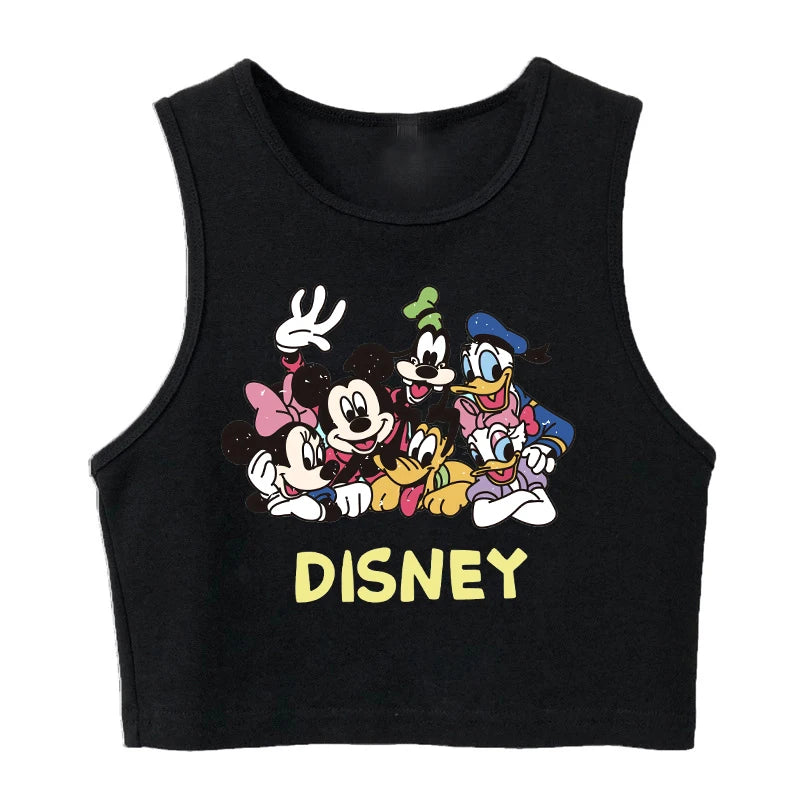 90s Disney Crop Top T-shirt Women