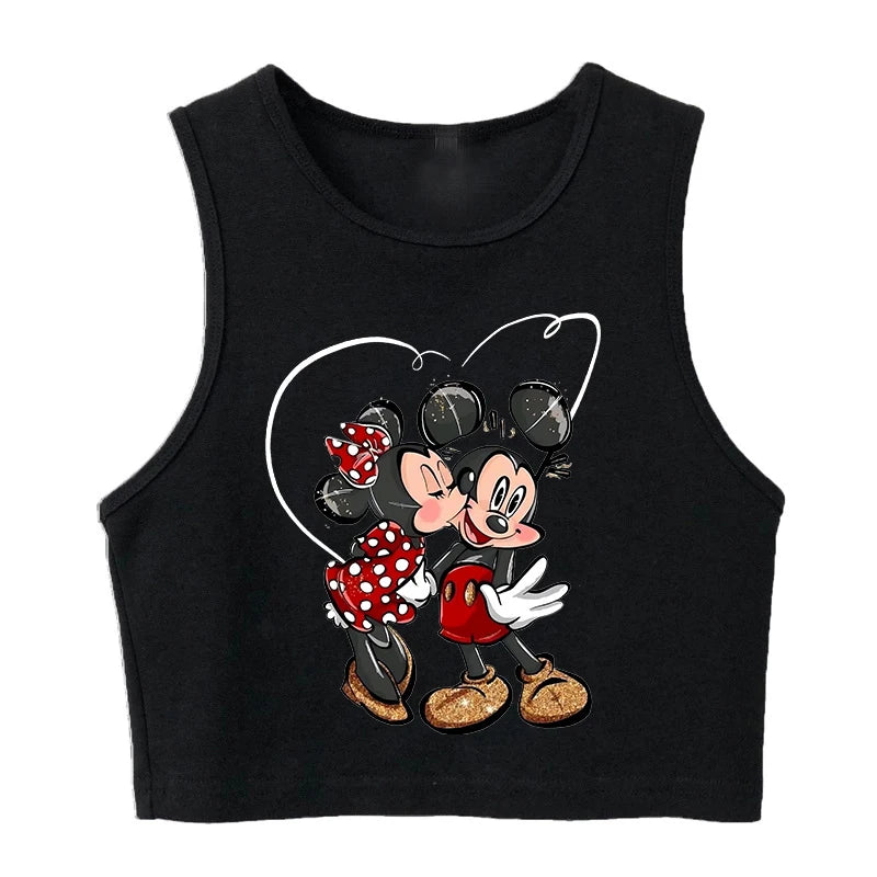 90s Disney Crop Top T-shirt Women