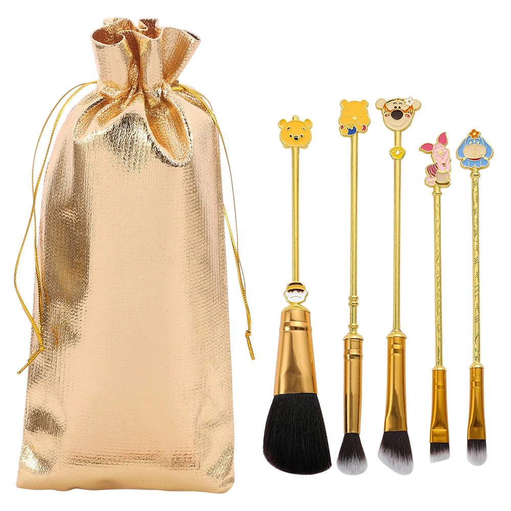 5pcs/set Winnie the Pooh Makeup Brushes