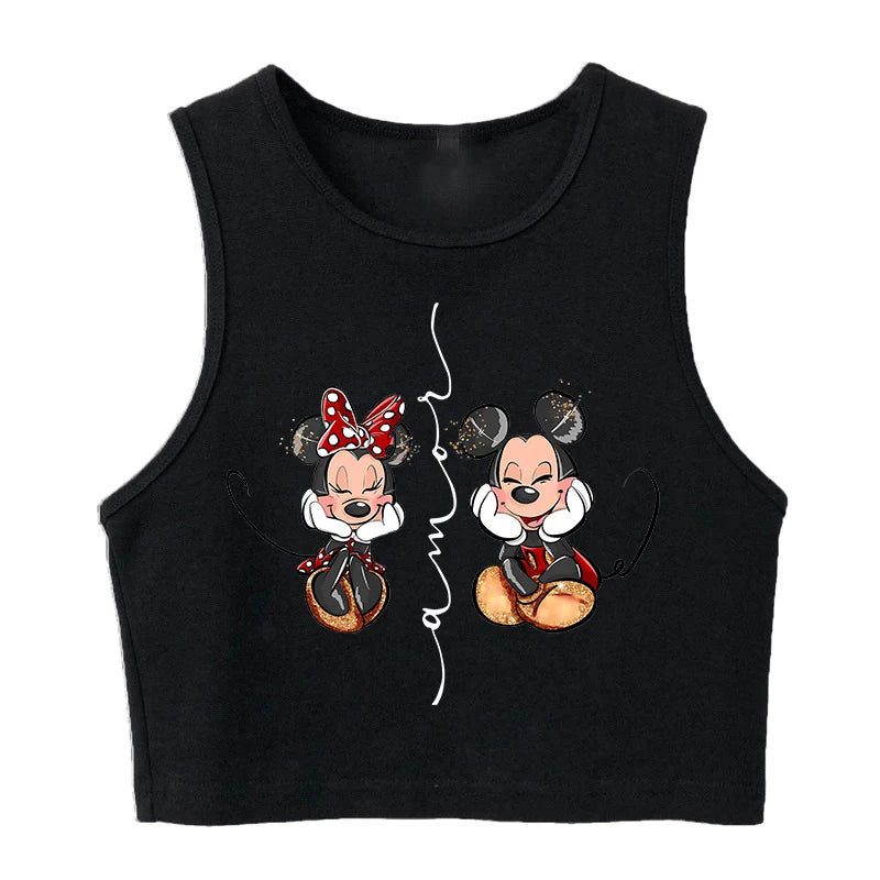 90s Disney Crop Top T-shirt Women