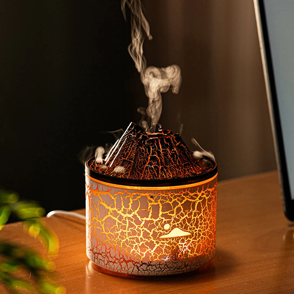 180ml Volcanic Flame Aroma Oil Diffuser Multifunctional Air Humidifier