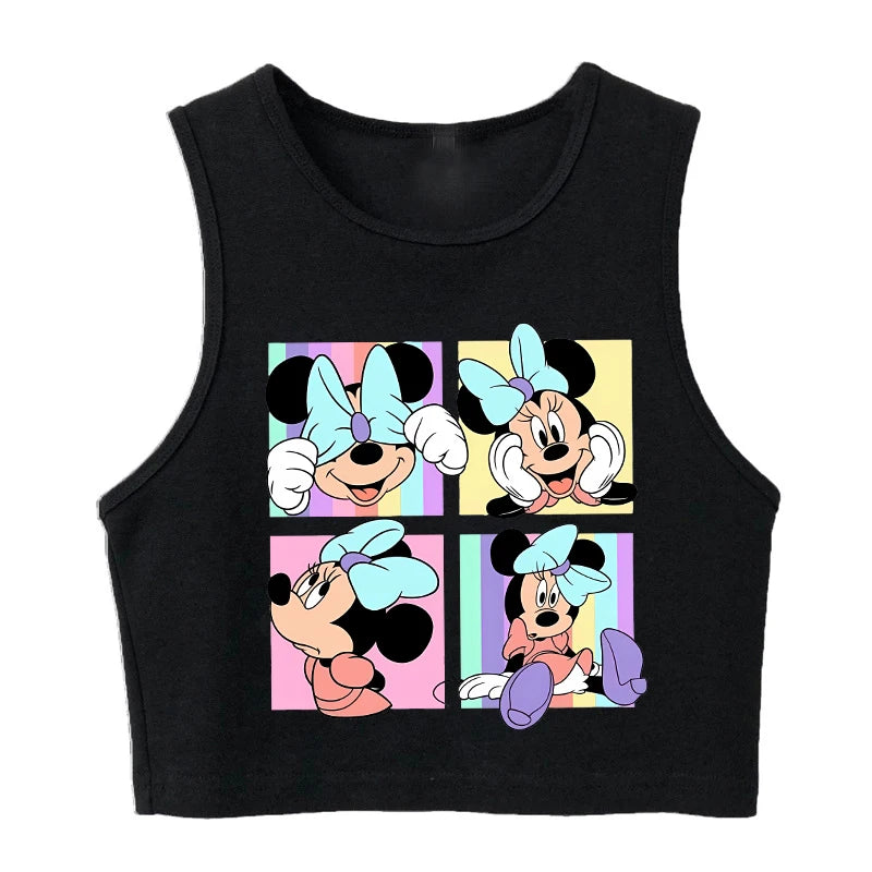 90s Disney Crop Top T-shirt Women