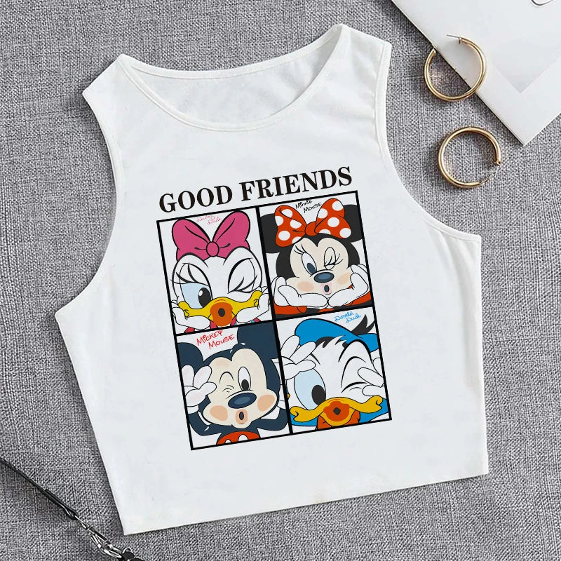 90s Disney Crop Top T-shirt Women