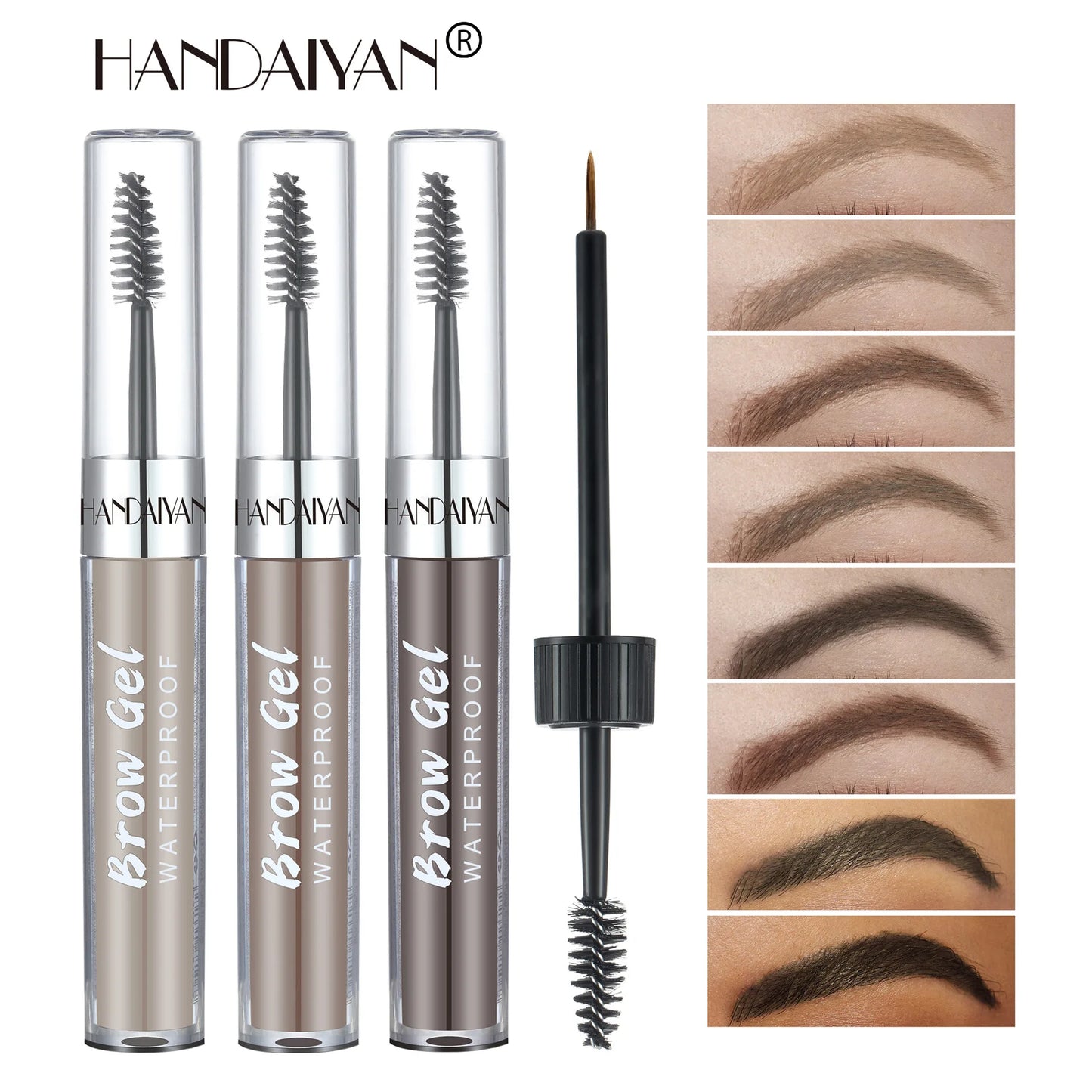 HANDAIYAN Color Liquid Eyebrow Cream Gel Waterproof