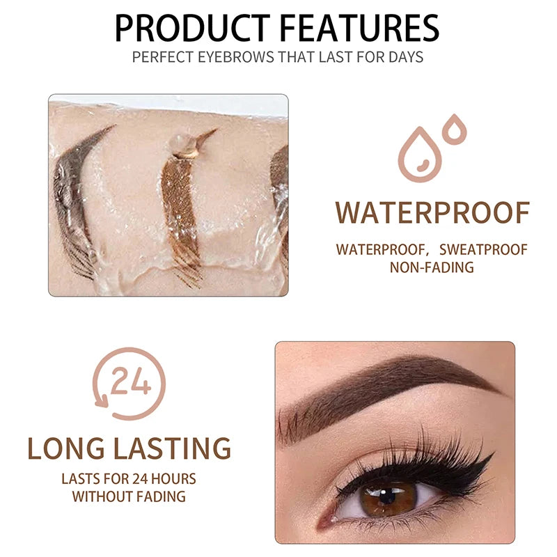 HANDAIYAN Color Liquid Eyebrow Cream Gel Waterproof