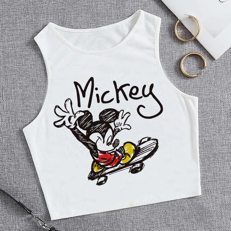 90s Disney Crop Top T-shirt Women