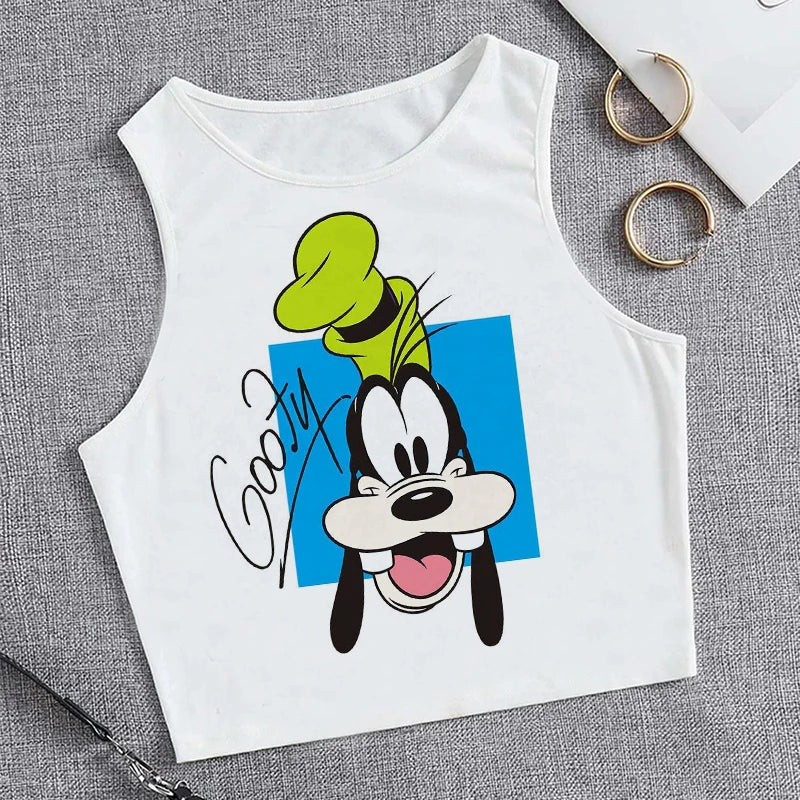 90s Disney Crop Top T-shirt Women