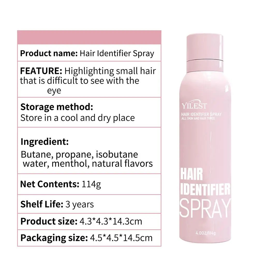 Hair Identifier Spray Dermaplaning