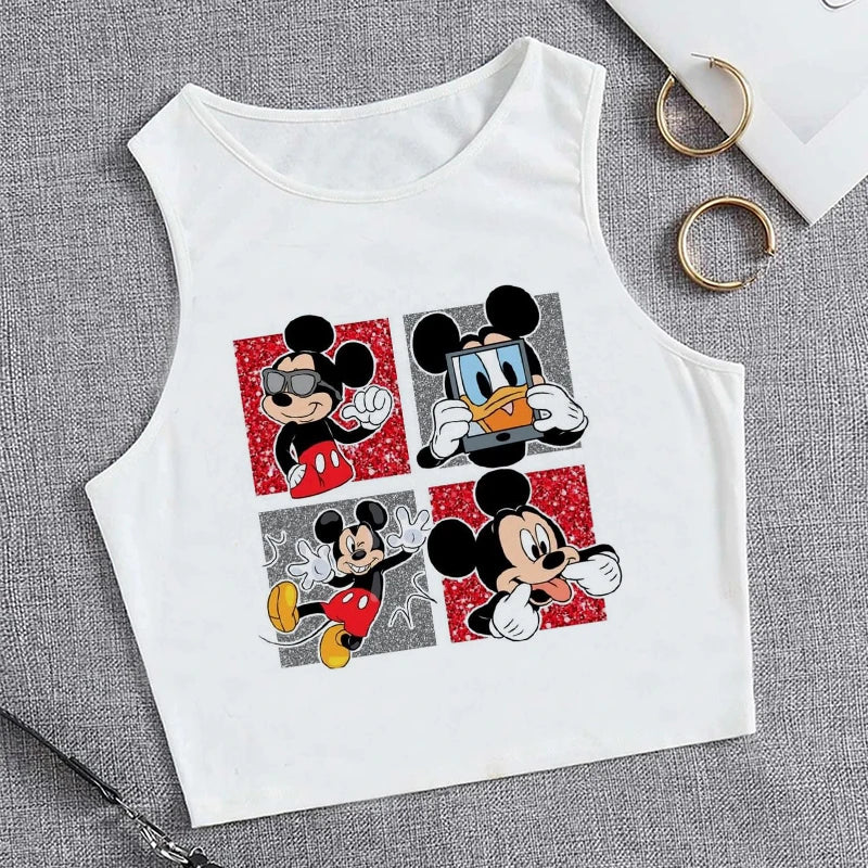 90s Disney Crop Top T-shirt Women