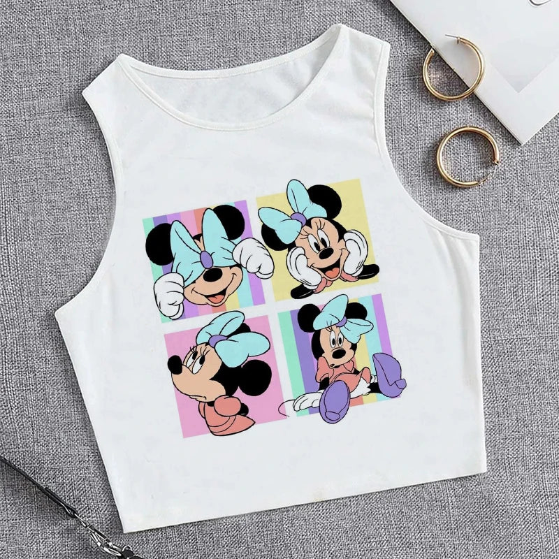 90s Disney Crop Top T-shirt Women